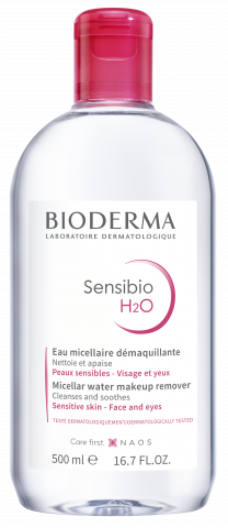 BIODERMA-Produktfoto, Sensibio H2O 500ml, Mizellenwasser für empfindliche Haut